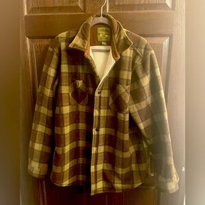 Men's Plaid Jacket - Brown and Green